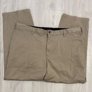 🔥BUNDLESALE Mens 42/30 Dockers Relaxed Fit Tan Chinos Flat Front Classic